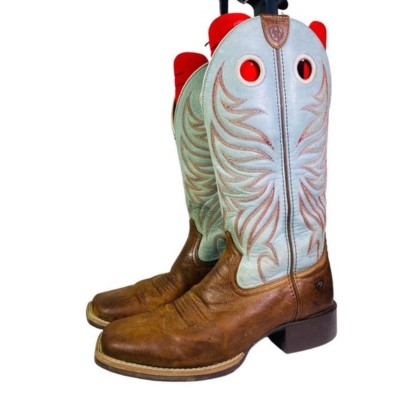 Ariat Shoes - Ariat Round Up Ryder Women size 9 Tall Buck A Roo Cowboy Boot